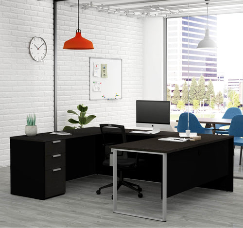 Modubox Desk Pro-Concept Plus U-Shaped Desk with Pedestal - Available in 2 Colours