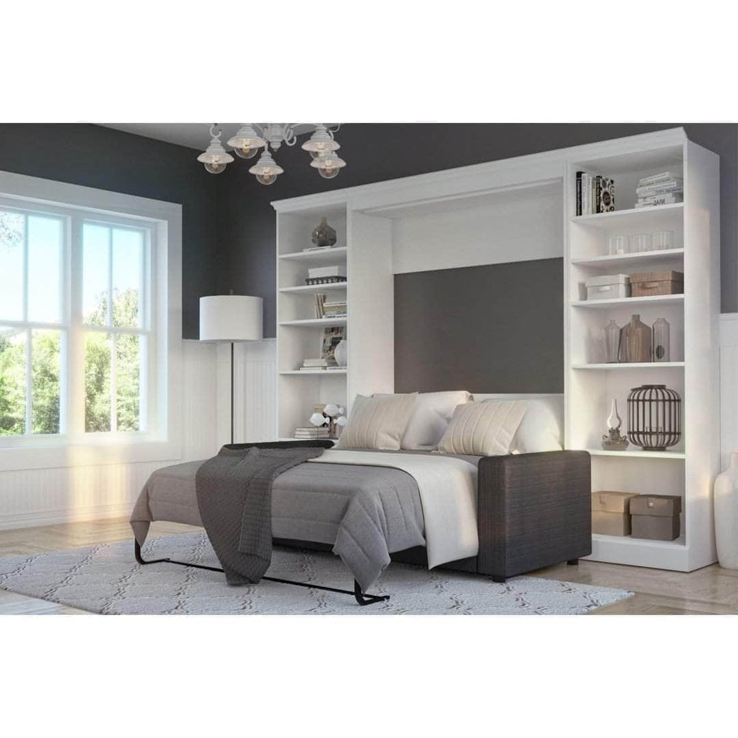 Murphy Beds With Couch Wholesale Furniture Brokers Canada   Modubox Murphy Wall Bed White Versatile Full Murphy Wall Bed 2 Storage Units And A Sofa 109 White 29011107512382 1075x1075 