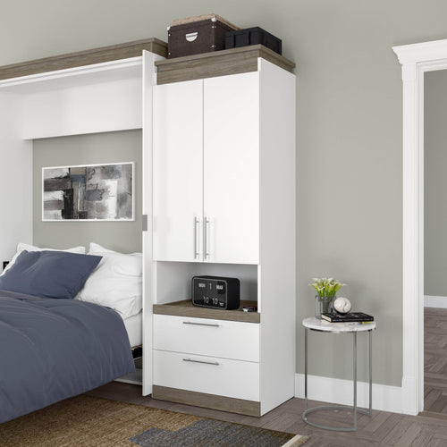 Modubox Storage Cabinet Orion 30"W Storage Cabinet with Pull-Out Shelf - Available in 2 Colours