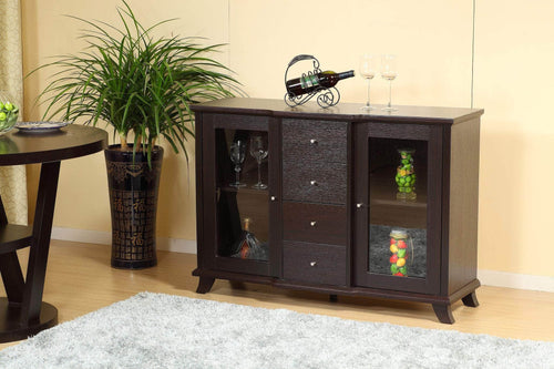 Pending - Brassex Inc. Cabinet Elijah Storage Cabinet in Dark Cherry