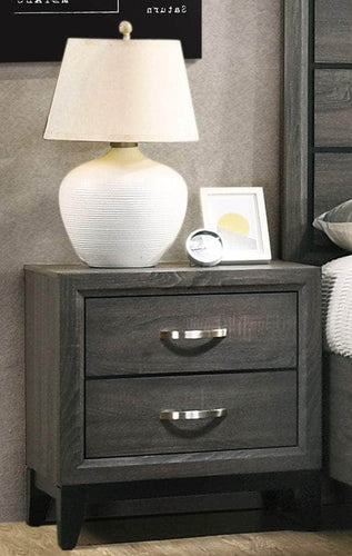 Pending - Brassex Inc. Nightstand 2-Drawer Nightstand in Grey