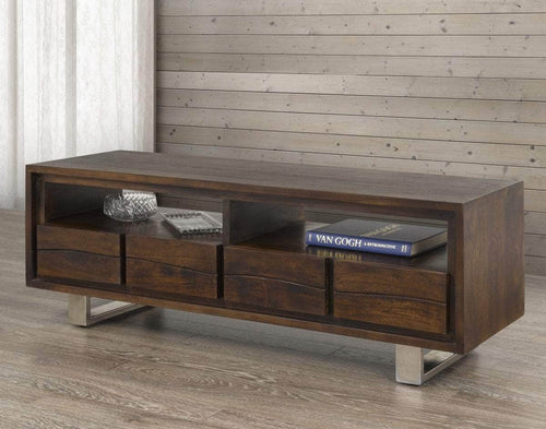 Pending - Brassex Inc. TV Stand 59'' Live Edge TV Stand in Dark Oak