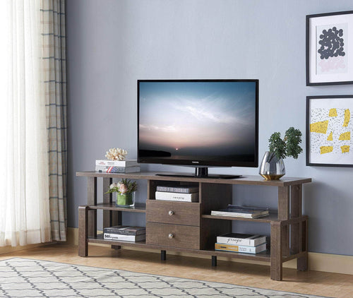 Pending - Brassex Inc. TV Stand Alannis 60'" TV Stand in Walnut Oak