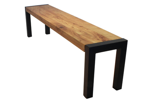  Corcoran Bench 70'' Dining Bench with Black Legs  - Available with 3 Wood Types