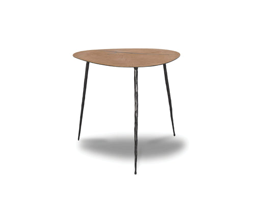  Mobital Oakley 18" Low End Table in Oak Veneer with Black Iron Legs