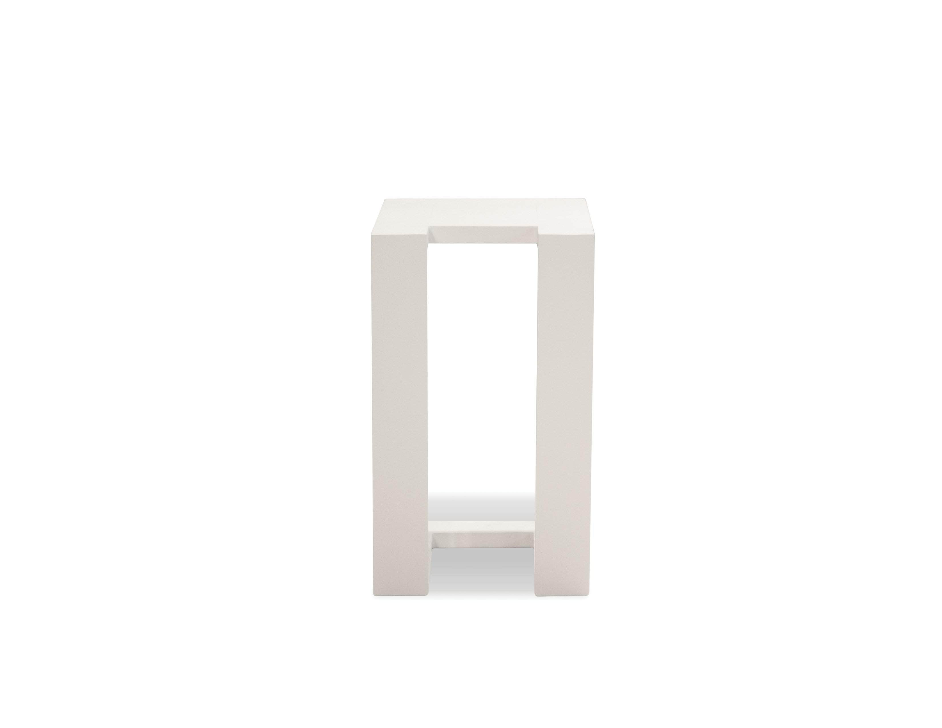 Ambleside End Table with Aluminum Frame - Available in 3 Colours