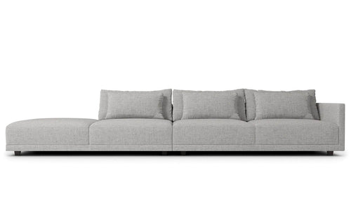 Pending - Modloft Sectionals Basel Modular Sofa Set 08 in Slate Pebble Fabric - Available in 2 Configurations