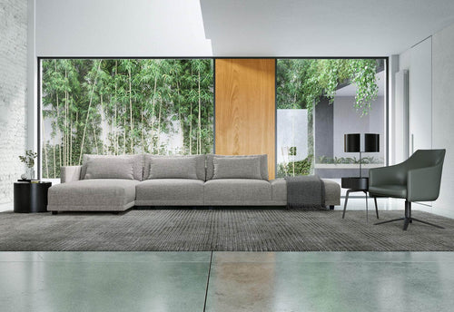 Pending - Modloft Sectionals Basel Modular Sofa Set 12 in Slate Pebble Fabric - Available in 2 Configurations