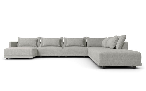 Pending - Modloft Sectionals Basel Modular Sofa Set 14 in Slate Pebble Fabric - Available in 2 Colours