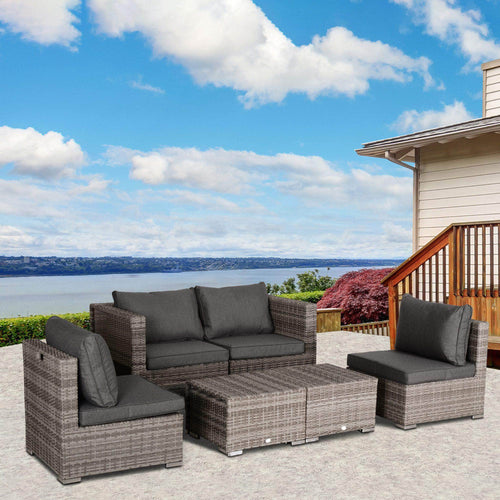 Pending - Outsunny 8 Piece Outdoor Patio Furniture Set All Weather Wicker Rattan Sofa Chair