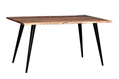 Pending - Primo International Dining Table Palmerston 71" Natural Wood Live Edge Dining Table In Brown/Black