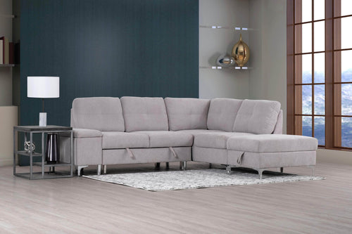 Pending - Primo International Sofa Bed Rutherford Sectional Sofa Bed With Storage In Grey