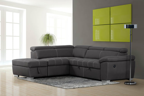 Pending - Primo International Sofa Bed Zinnia Sectional Sofa Bed With Storage In Black