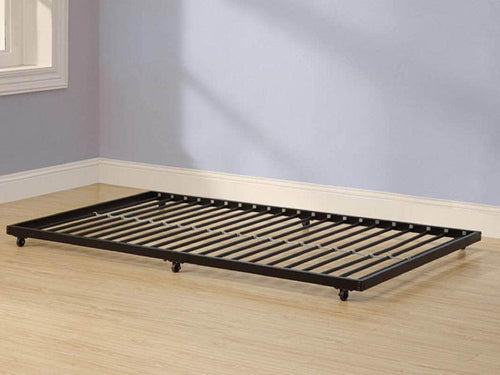 Pending - Walker Edison Bed Twin Roll-Out Trundle Bed Frame - Black