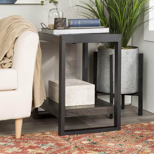 Pending - Walker Edison Side Table angelo:HOME 24" Industrial Side Table - Charcoal