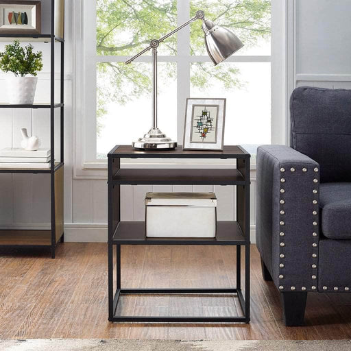 industrial modern end table