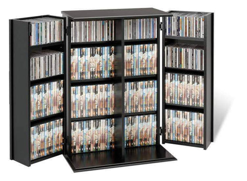 Prepac Multimedia Storage Black Locking Media Storage Cabinet with Shaker Doors - Multiple Options Available