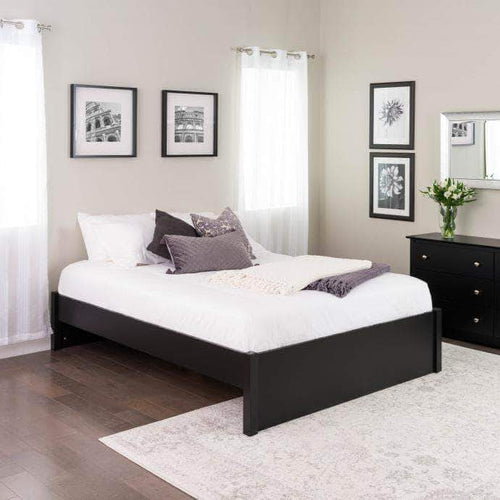 Prepac Platform Beds Queen / Black Select 4-Post Platform Bed - Multiple Options Available