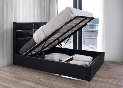 Primo International Bed Queen Rosalie Complete Platform Bed with Storage Base