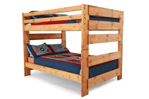 Rustic Classics Bunk Bed Pine Full over Full Bunk Bed in Amber Wash