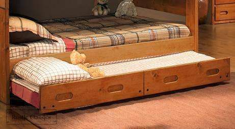 Rustic Classics Pine Twin Trundle in Amber Wash