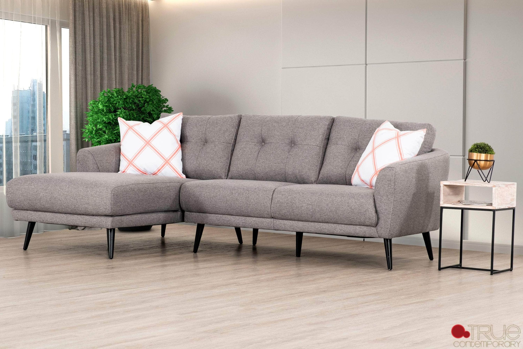 Sectional Sofas In Canada Wholesale Furniture Brokers Canada   True Contemporary Sectional Elizabeth Tufted Sectional Sofa In Nia Grey 29901127352382 2048x1368 