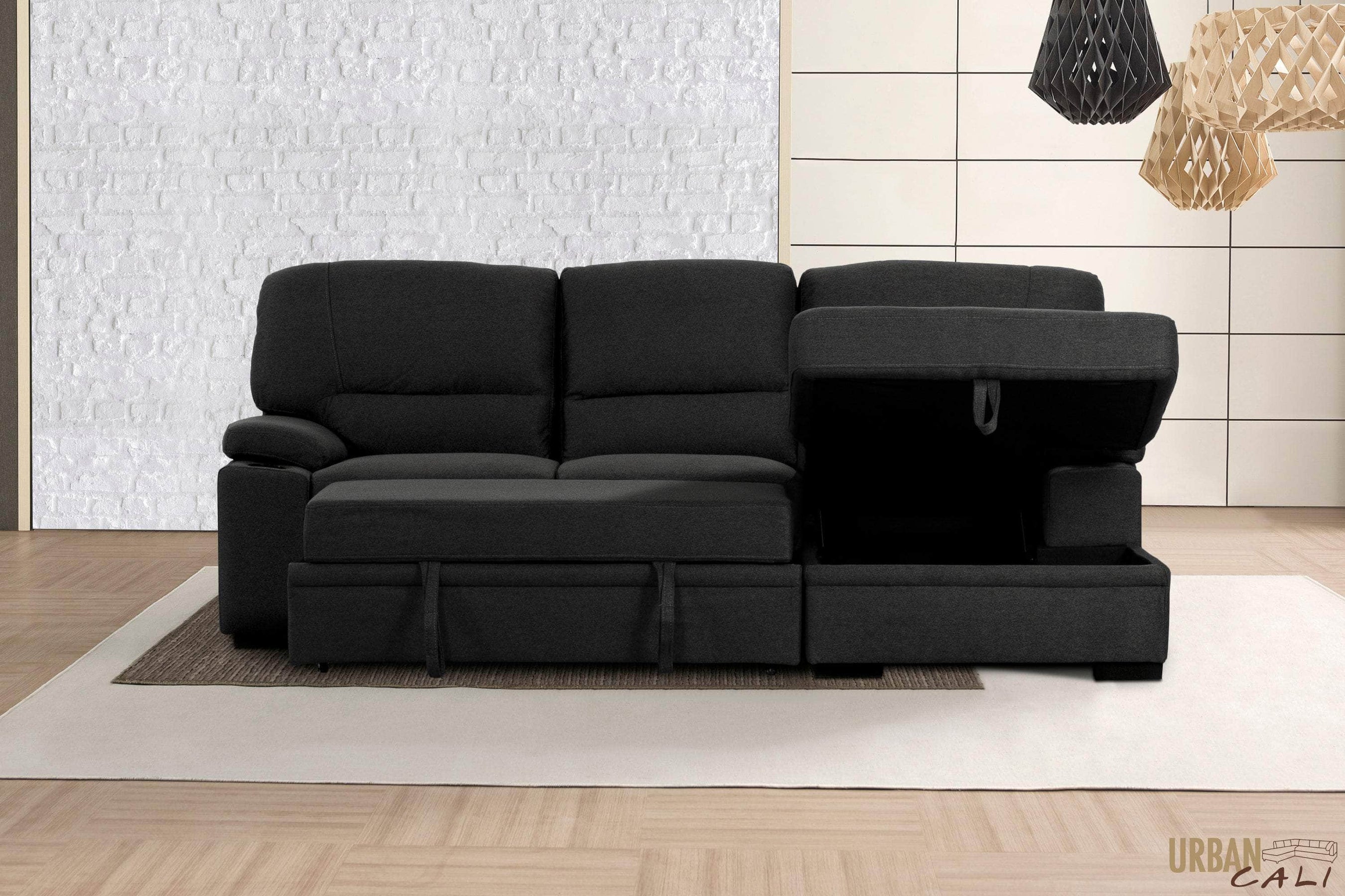 Sectional Sofas In Canada Wholesale Furniture Brokers Canada   Urban Cali Sleeper Sectional Anaheim Ii Condo Sleeper Sectional Sofa Bed With Cup Holders And Storage Chaise 29304120344638 2700x1800 