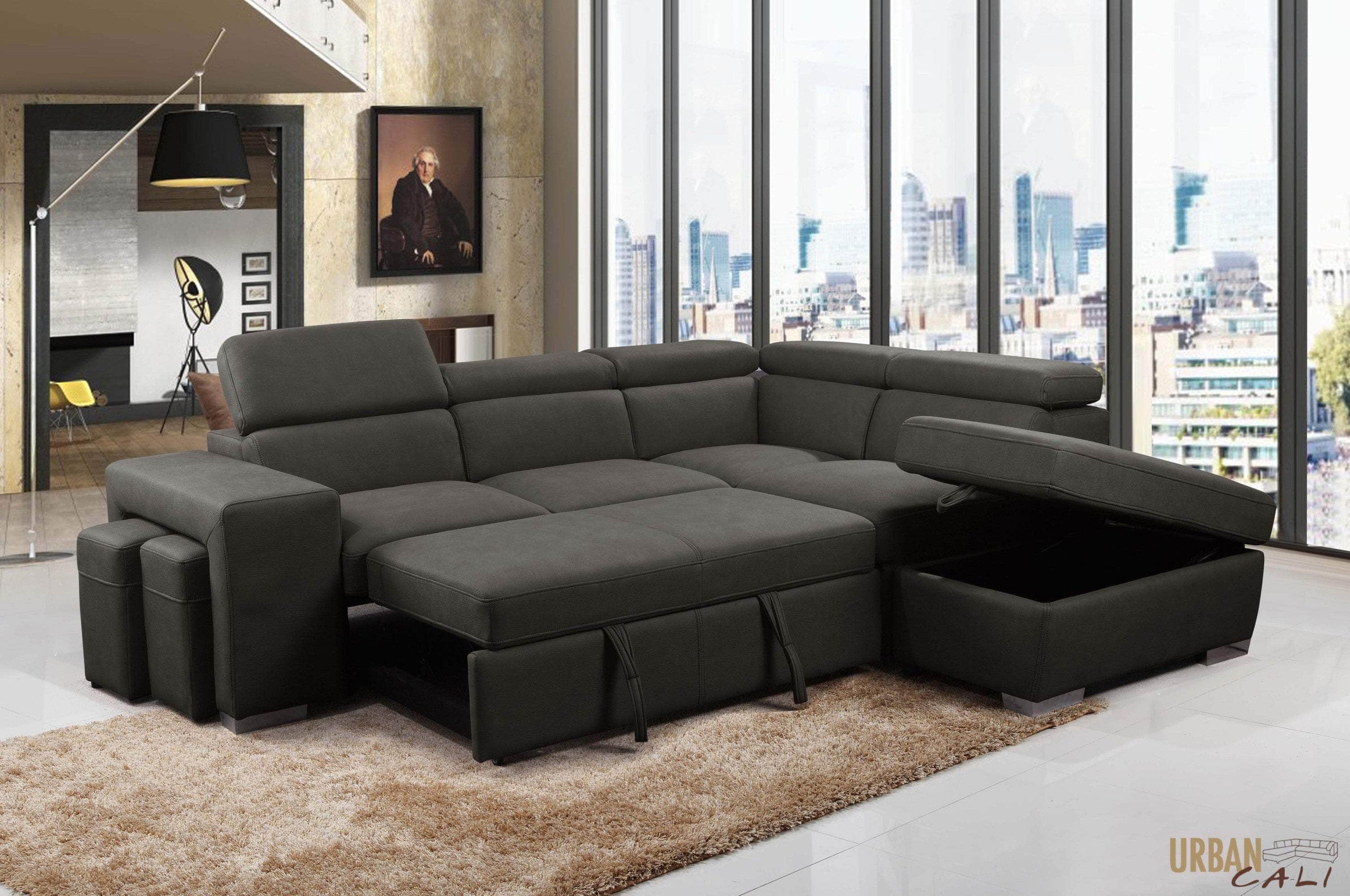 Living Room Furniture Meubles De Salon Canada Wholesale Furniture   Urban Cali Sleeper Sectional Pasadena Large Sleeper Sectional Sofa Bed With Storage Ottoman And 2 Stools Available In 2 Colours 29147673329726 2700x1792 