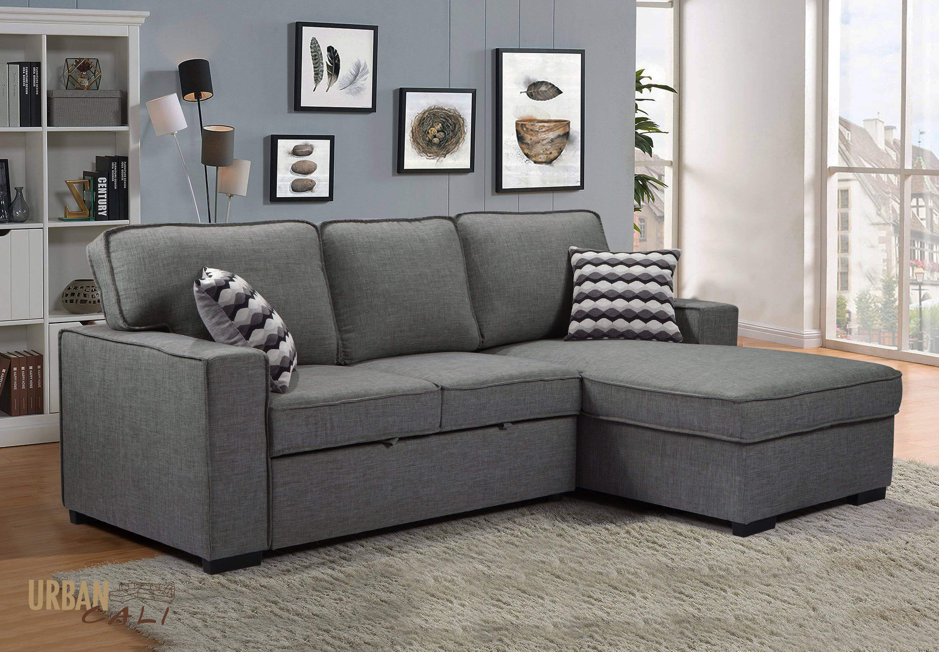 Urban Cali Bellissa Sleeper Sectional Sofa  Bed  with 