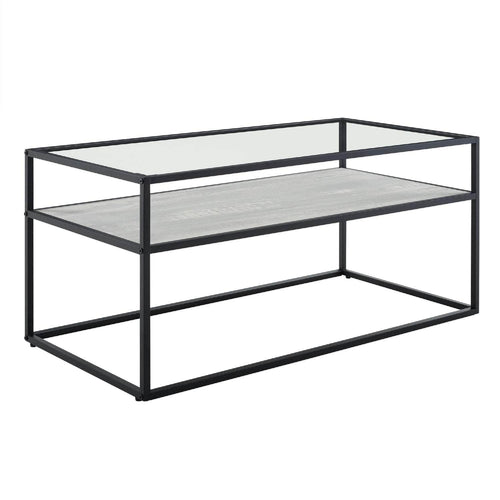 Walker Edison Coffee Table Modern Reversible Shelf Coffee Table - Available in 2 Colours