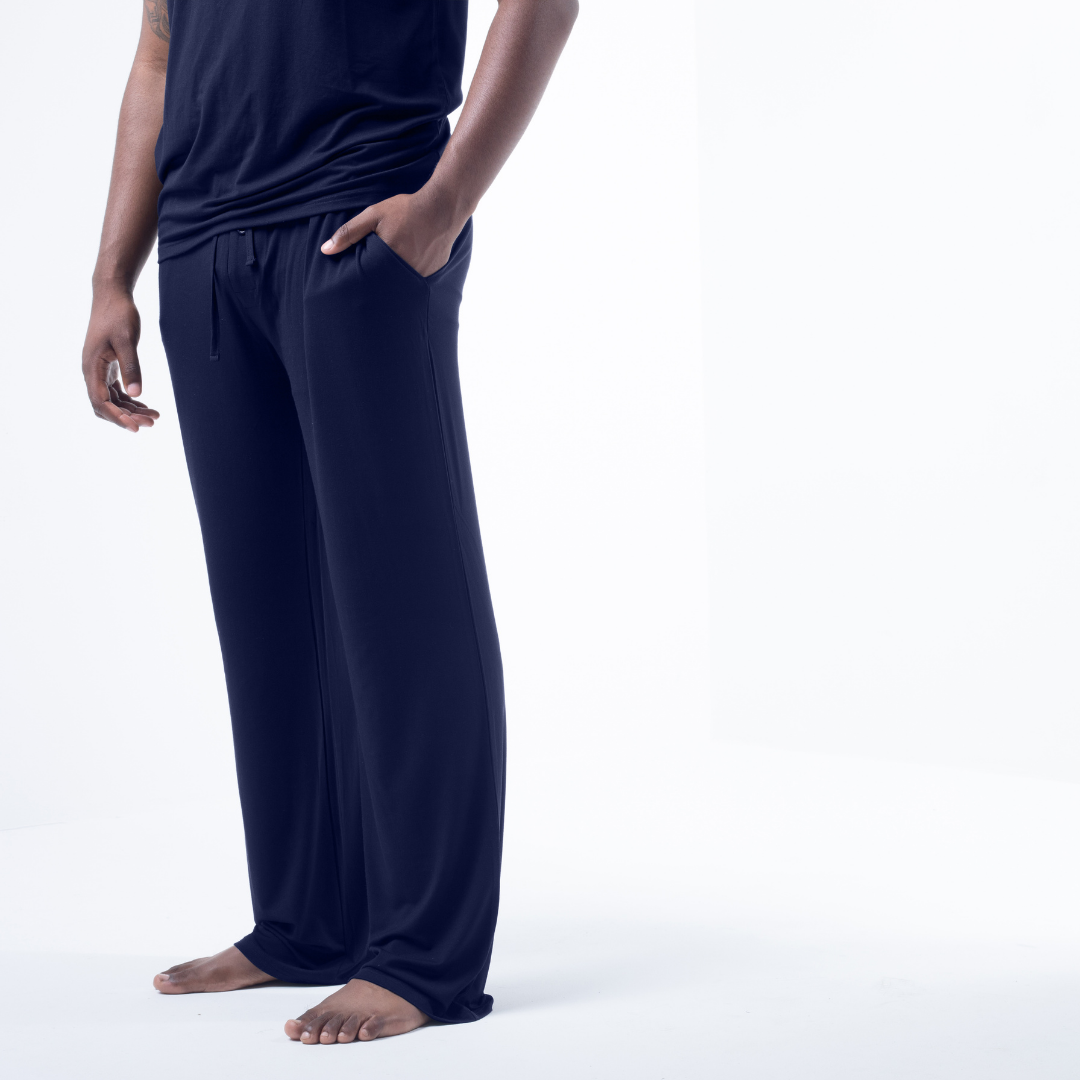 NACHILA Mens Bamboo Pajama Pants Soft Sleep Bottoms Lounge Tall Pant  Drawstring with Pockets Plus Size Sweatpants S-XXL, A-navy Blue, Large :  : Clothing, Shoes & Accessories