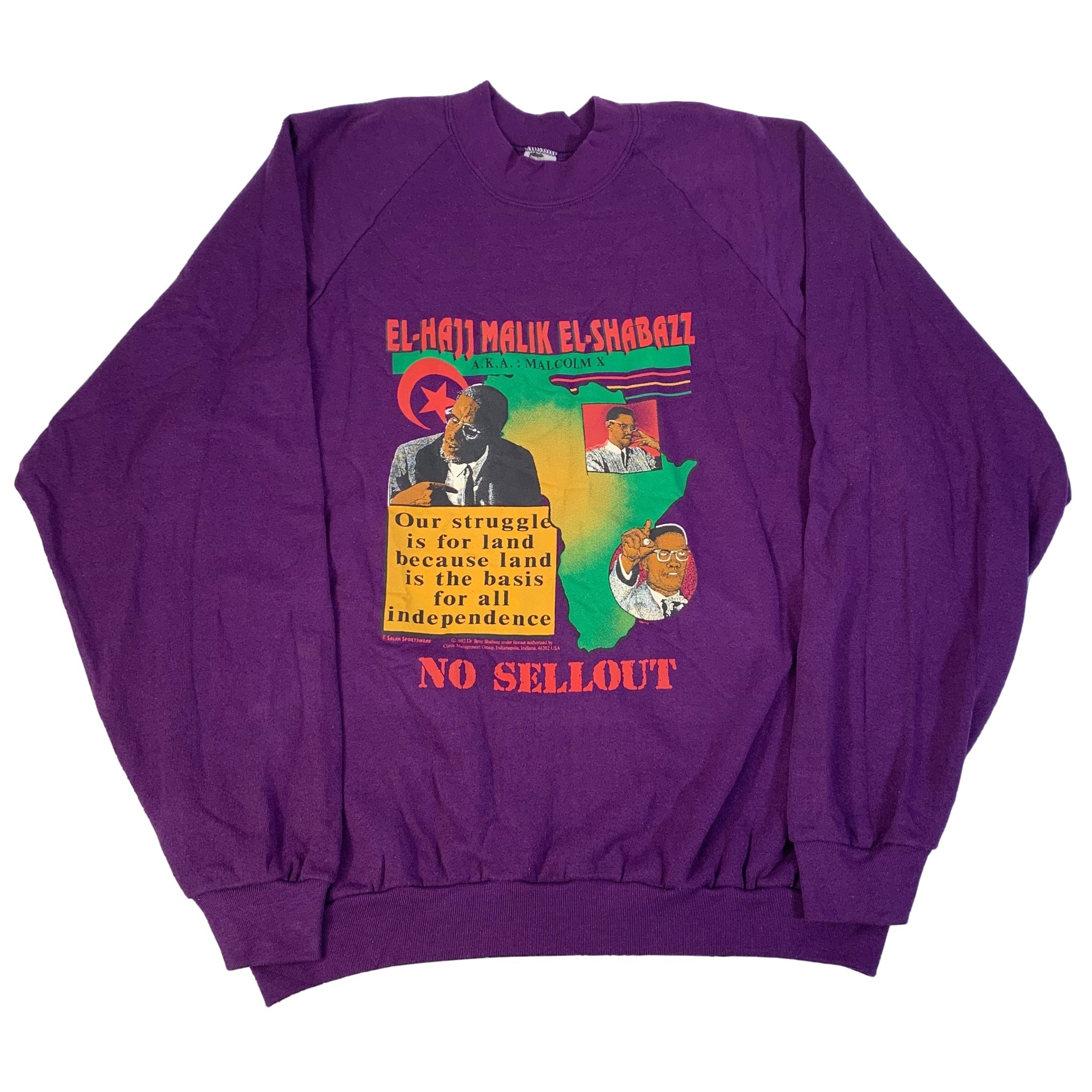 malcolm x crewneck