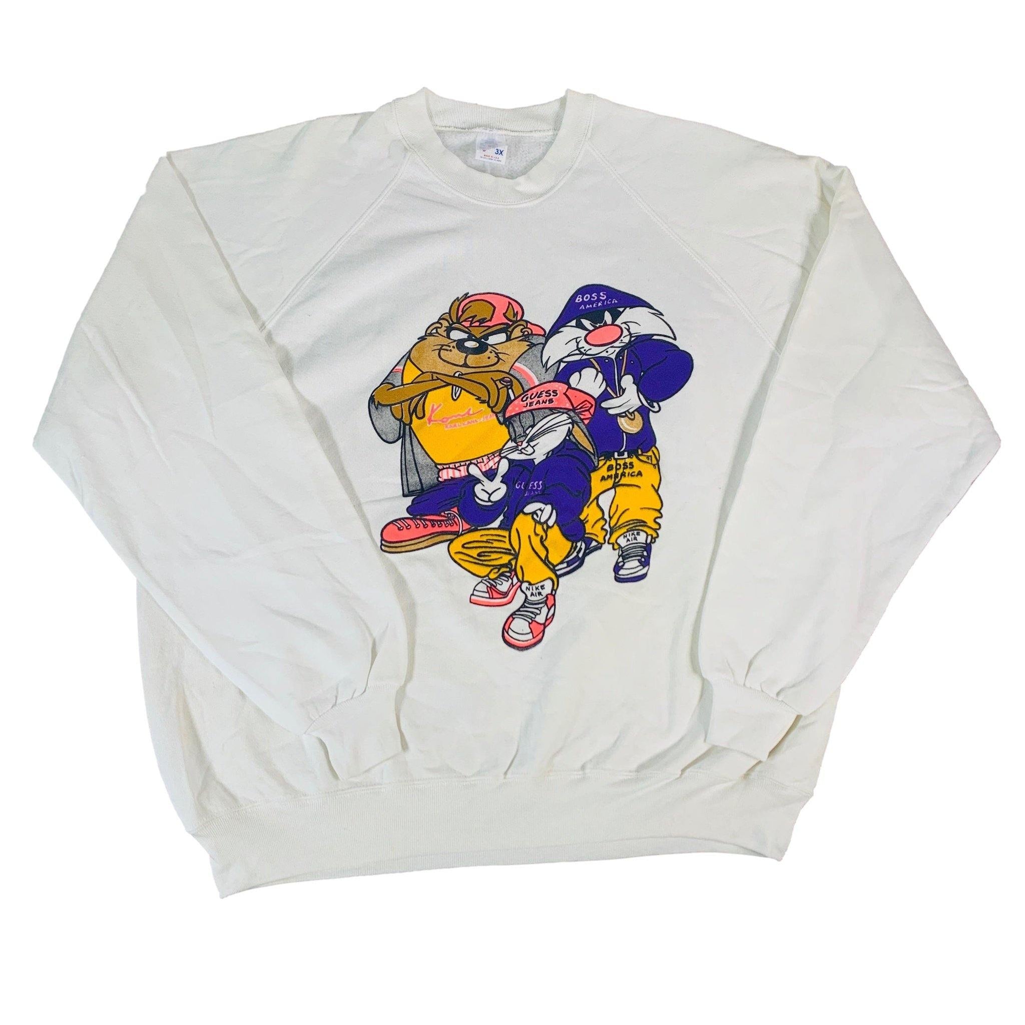 Vintage Looney Tunes Novelty Crewneck Sweatshirt Jointcustodydc 