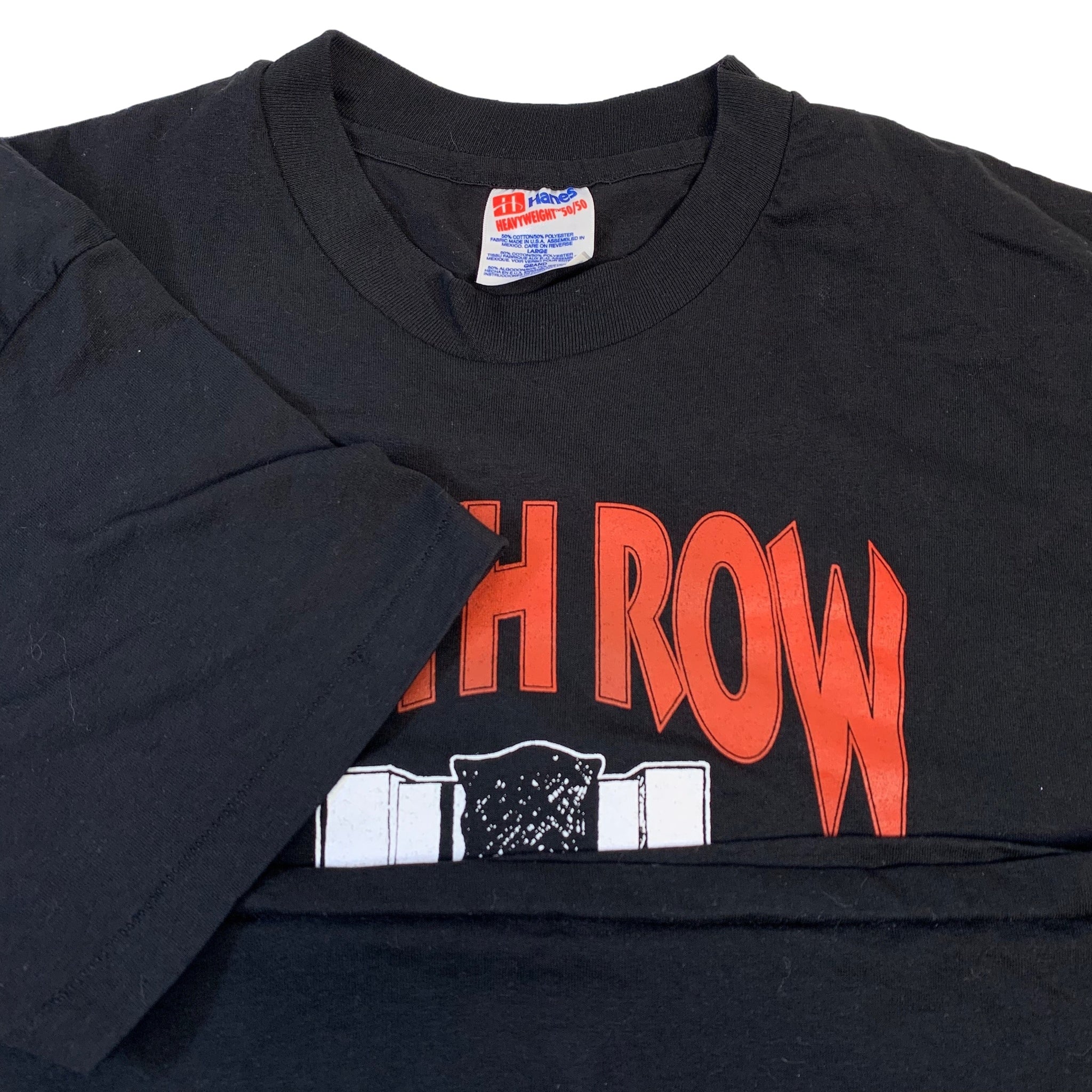 black and red death row shirt