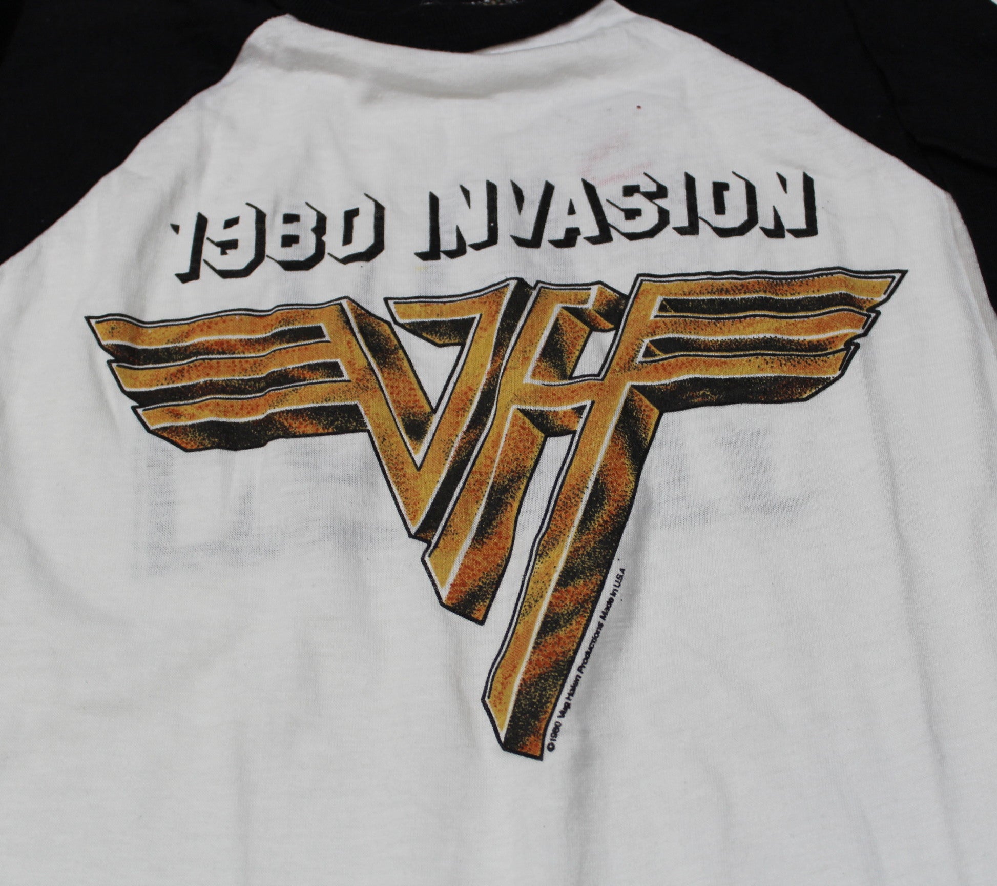 van halen 1980 invasion t shirt