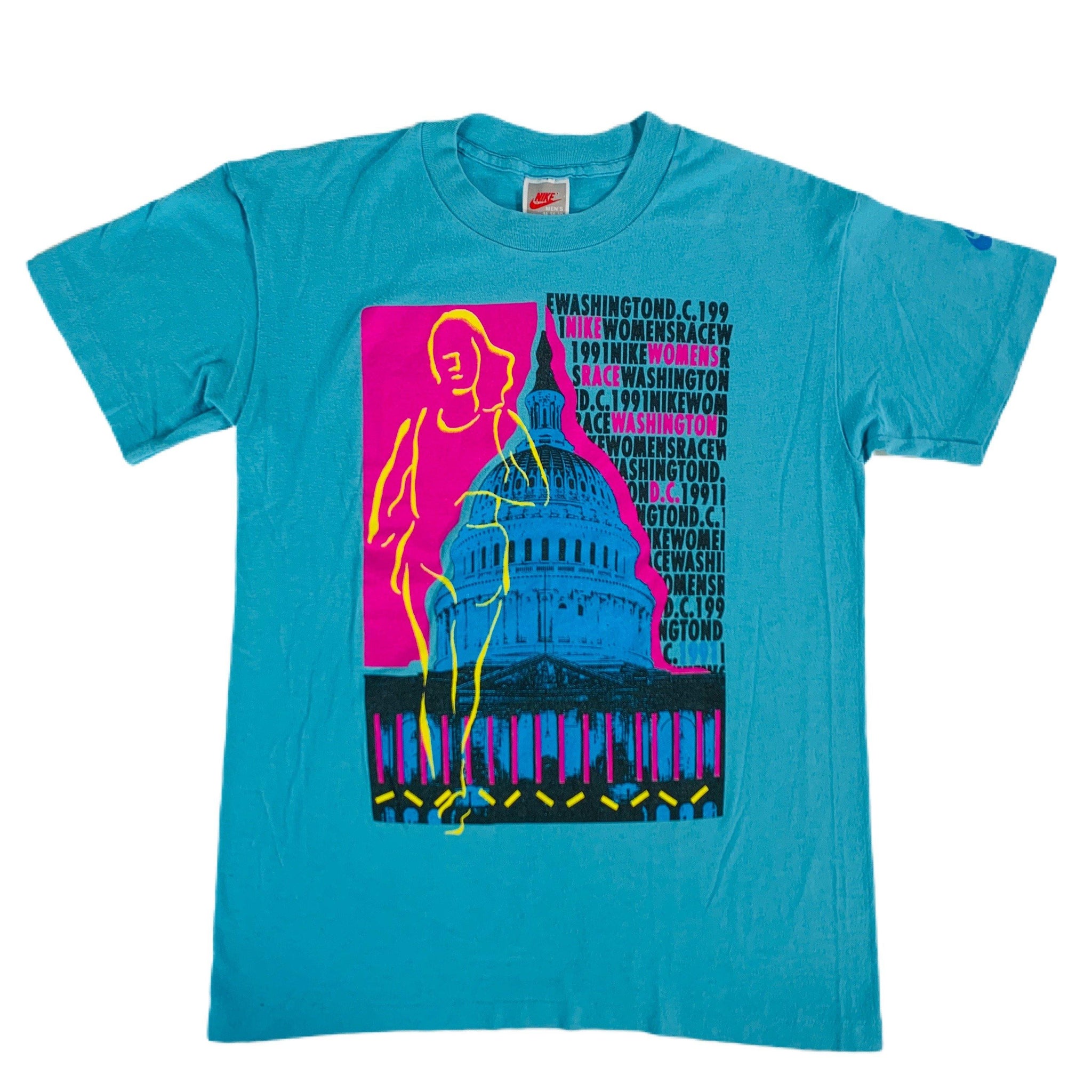 Caligrafía solapa verbo Vintage Nike "DC Womens Race" T-Shirt | jointcustodydc