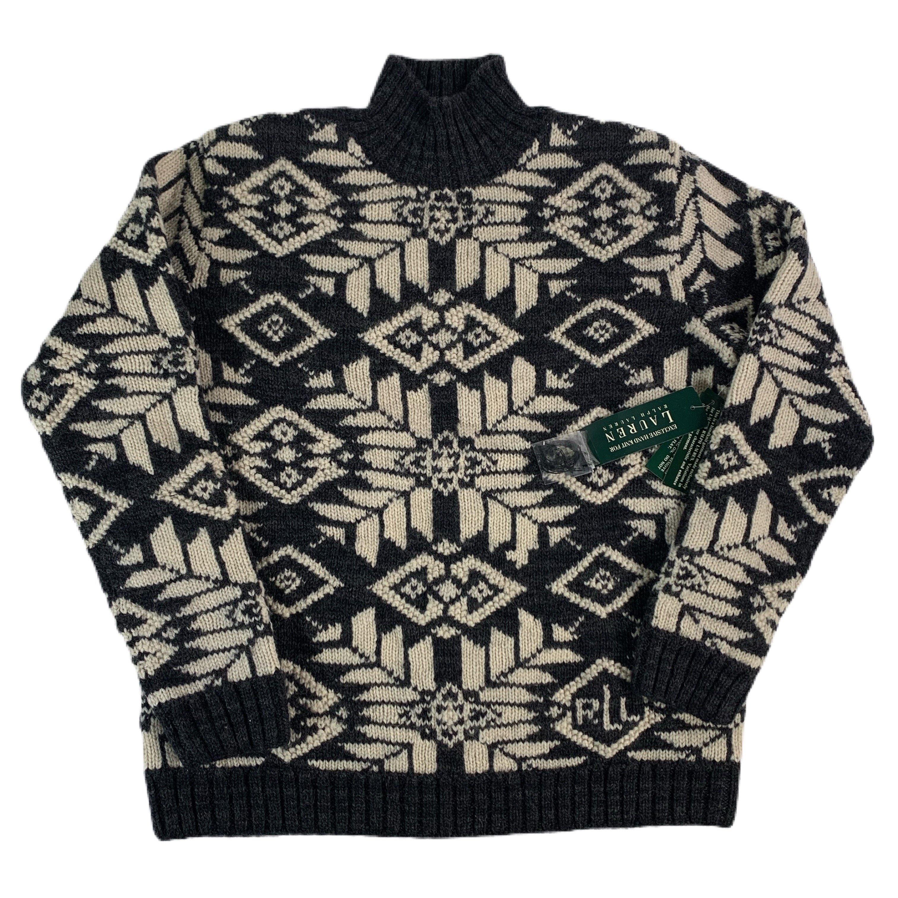 Vintage Lauren By Ralph Lauren "Luxe Holiday "Hand Knit Sweater