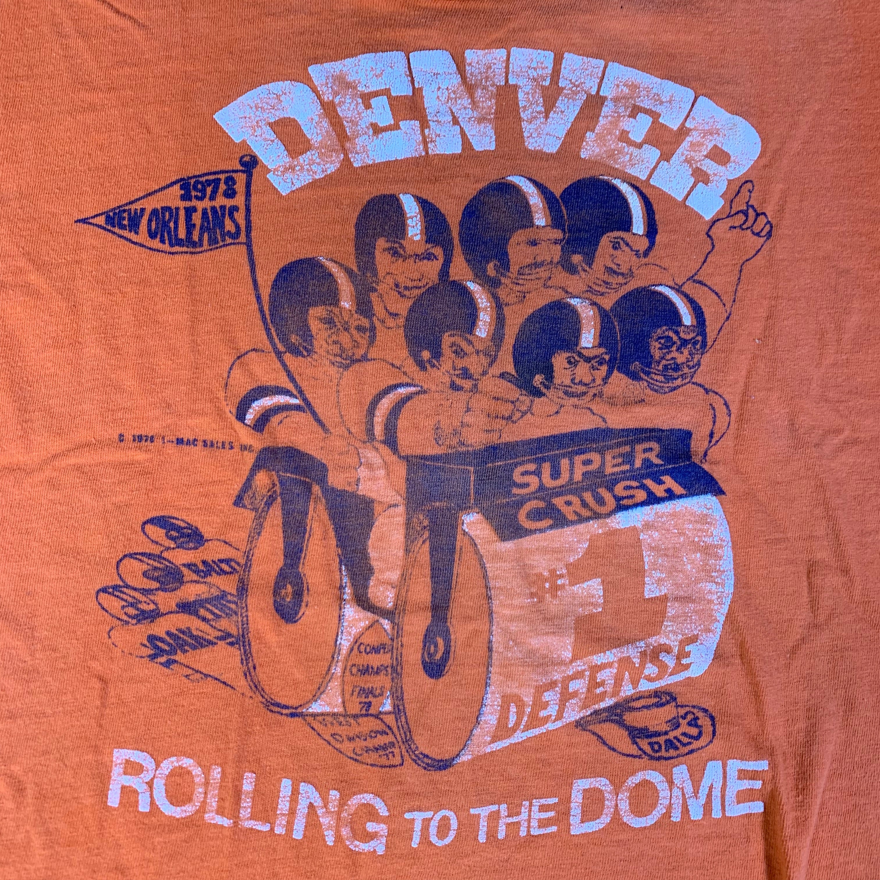 Denver Broncos Vintage T Shirt, American Football Fan, NFL Shirt