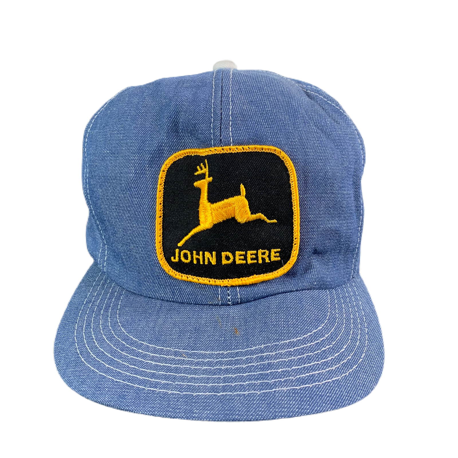 John Deere Navy and Silver Cap with Vintage Logo - VC Traders