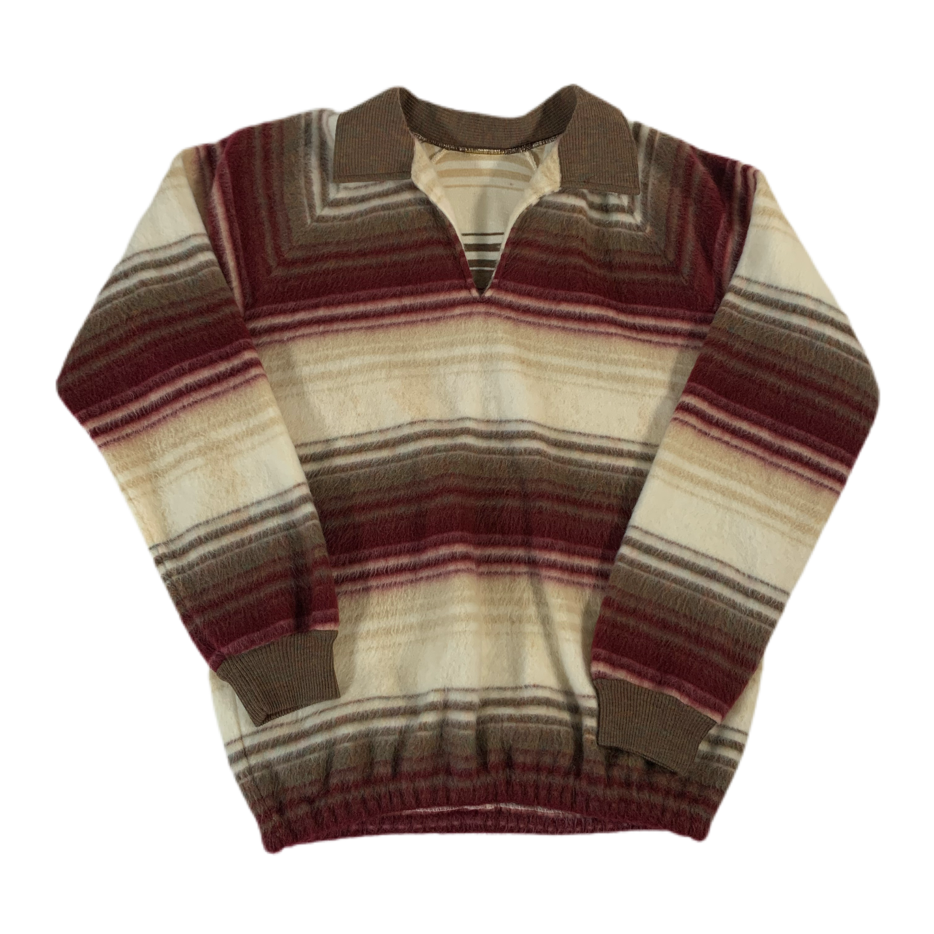 Vintage Mohair “Striped” Popover Sweater | jointcustodydc