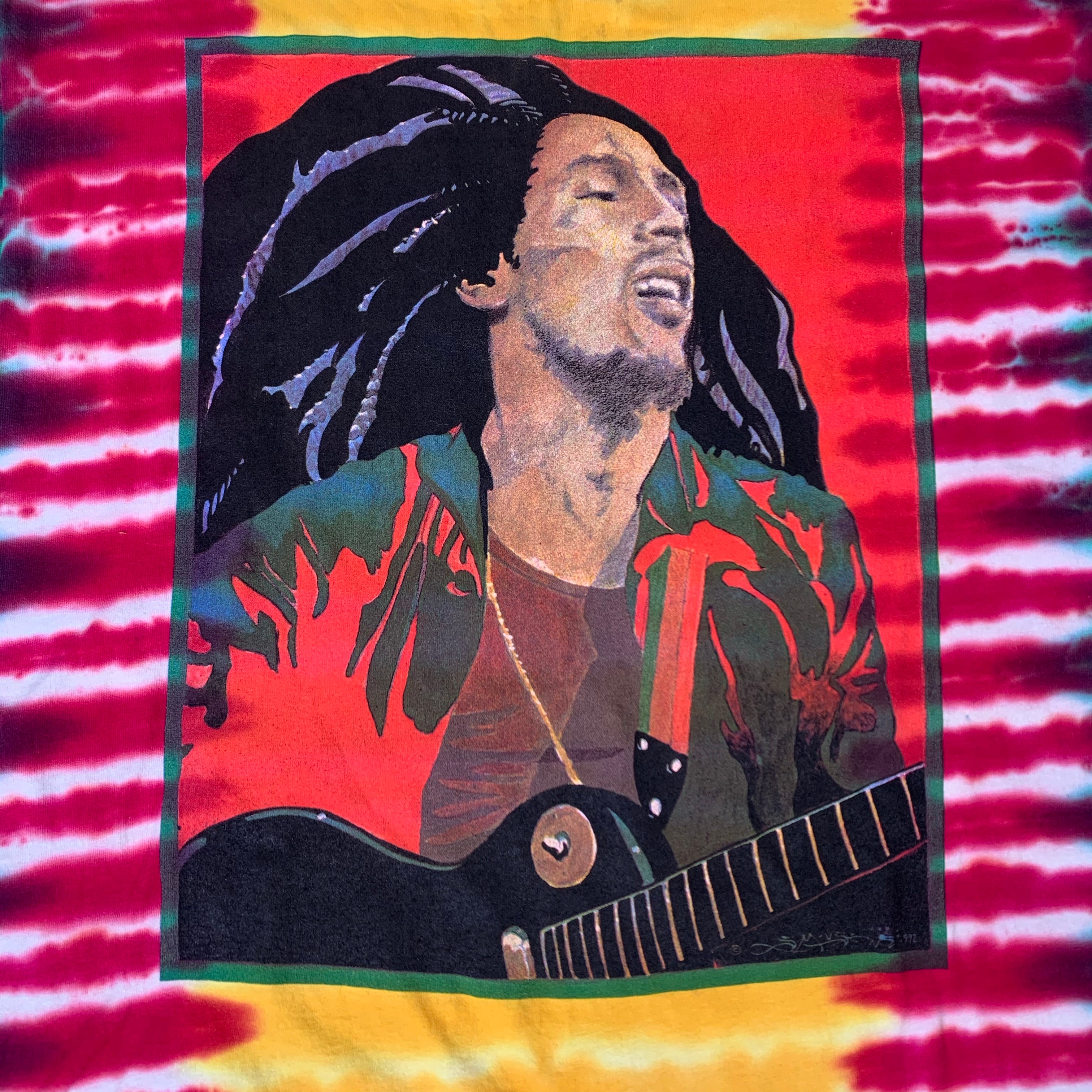 Vintage Bob Marley “Exodus” Tie-Dye T-Shirt Retro Reggae Rasta Peace ...