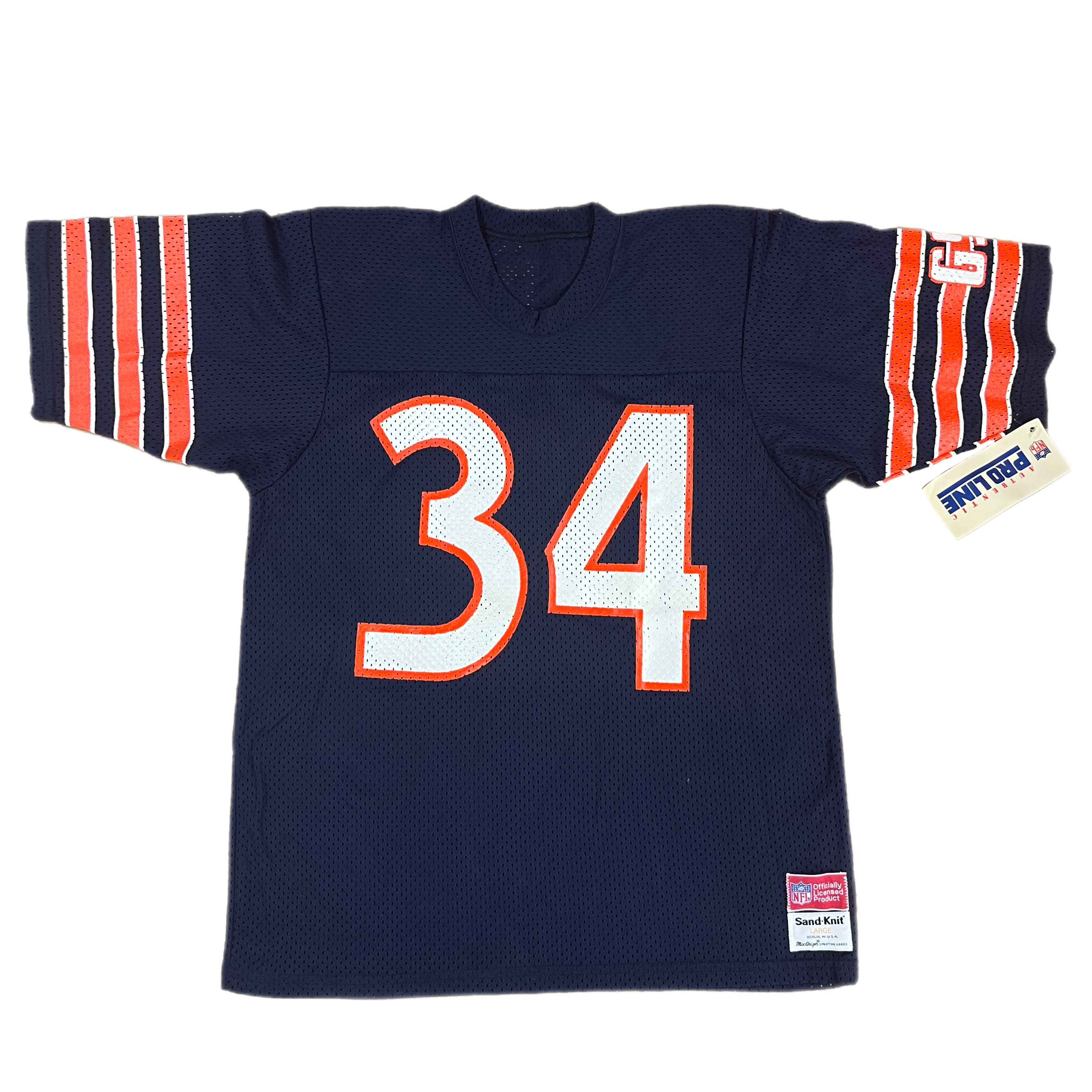 Sand Knit "Walter Payton" #34 Bears Pro Line GSH Jersey | jointcustodydc