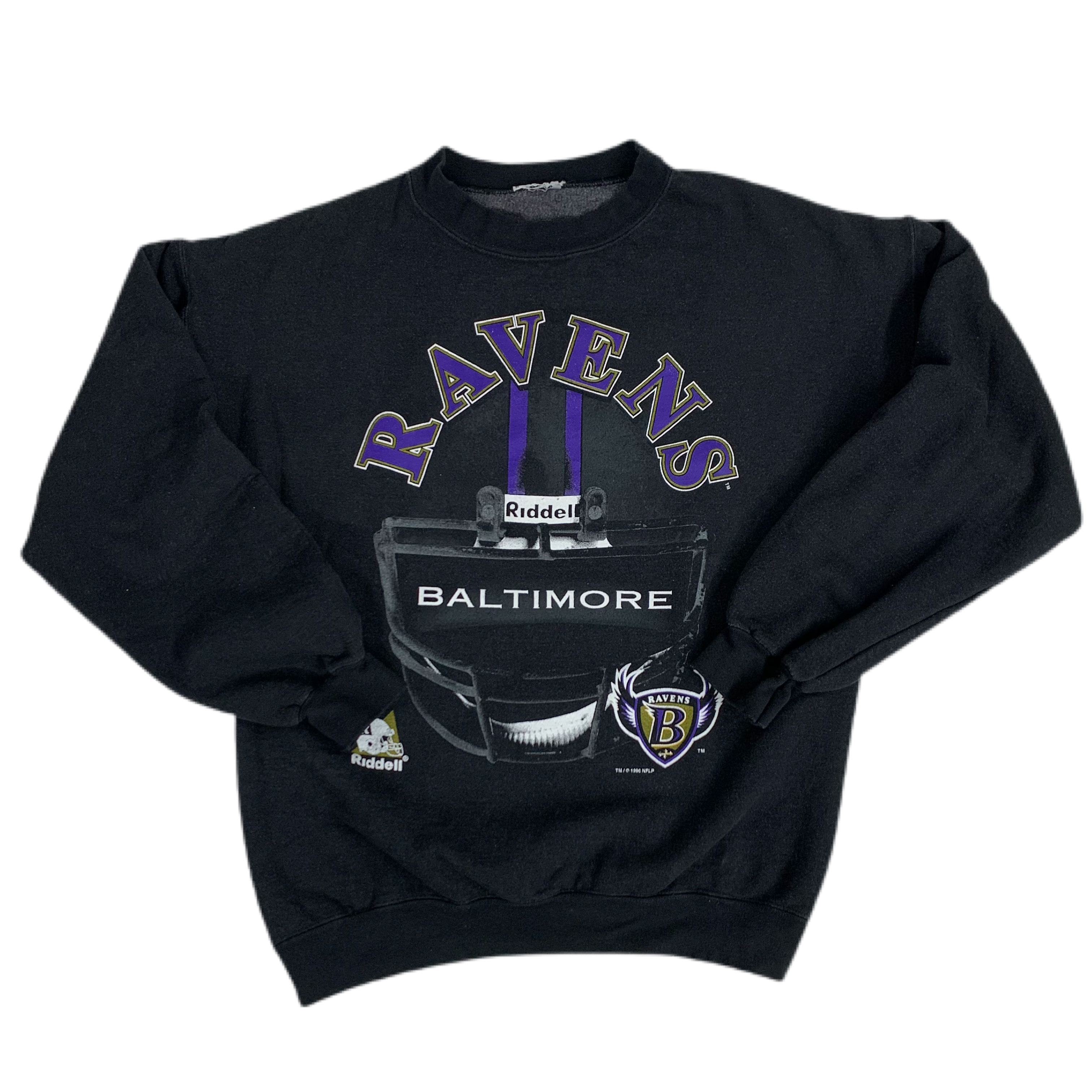 Baltimore Ravens Vintage Nfl Crewneck Sweatshirt - Bluefink in 2023