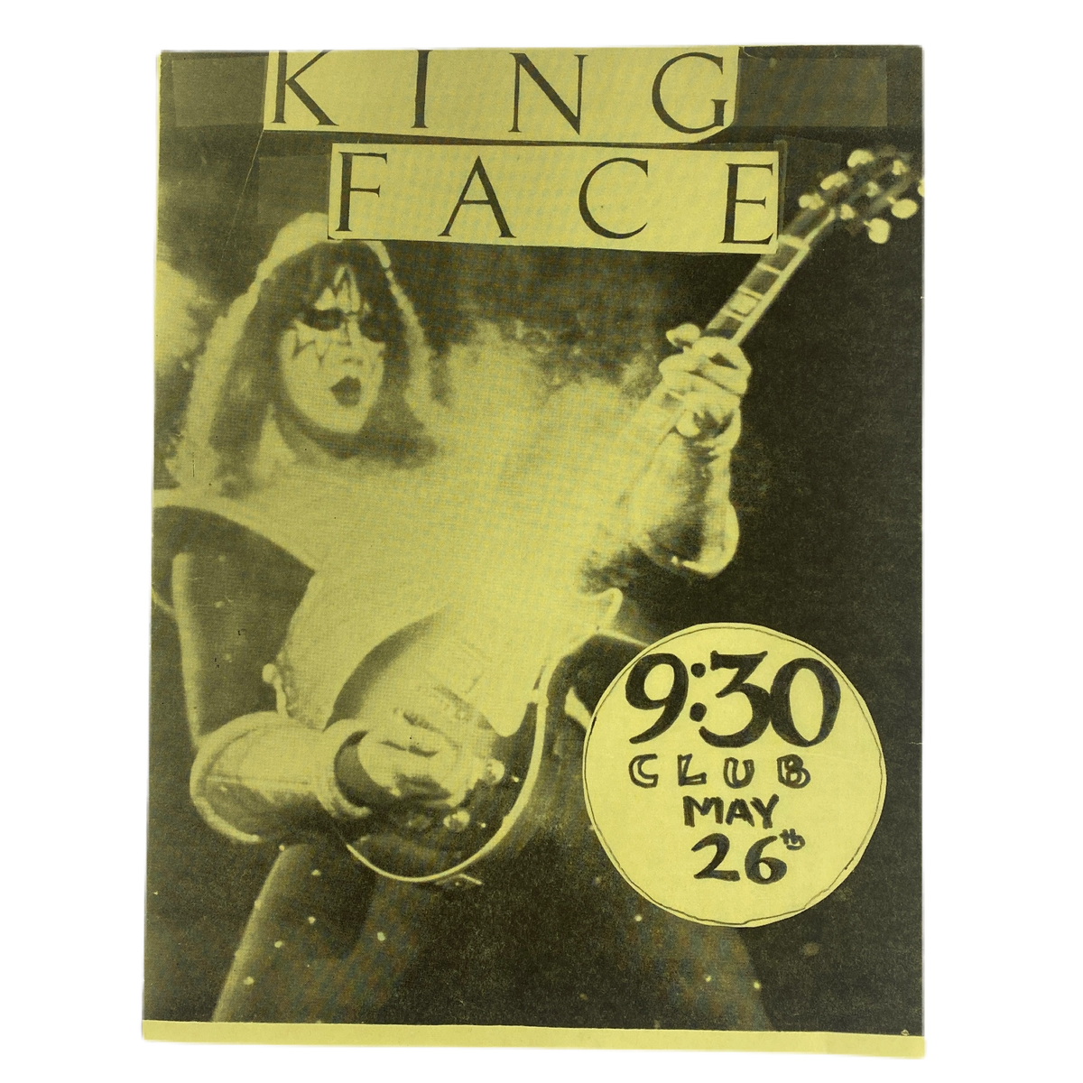 Vintage King Face "930 Club" Flyer jointcustodydc