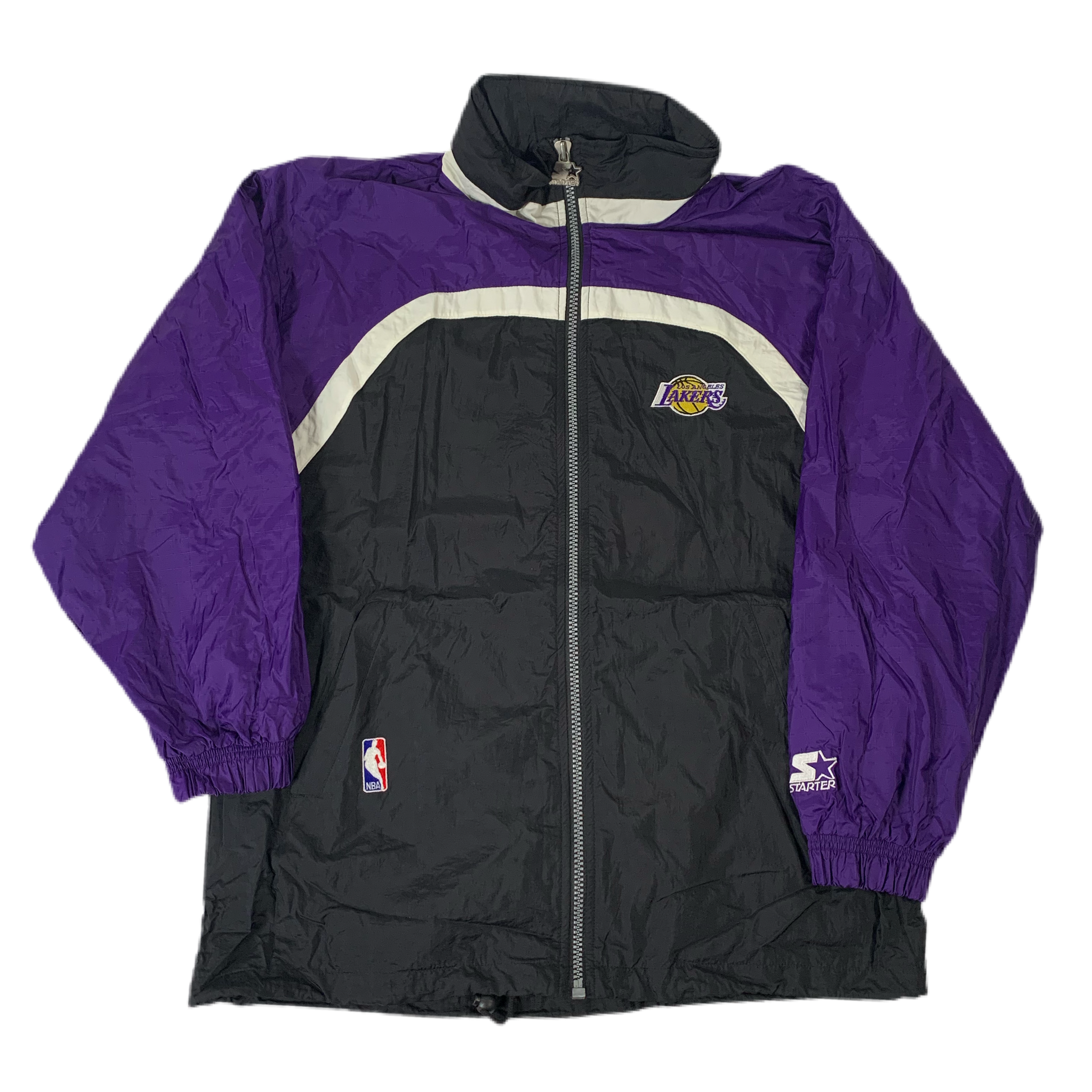 vintage lakers windbreaker