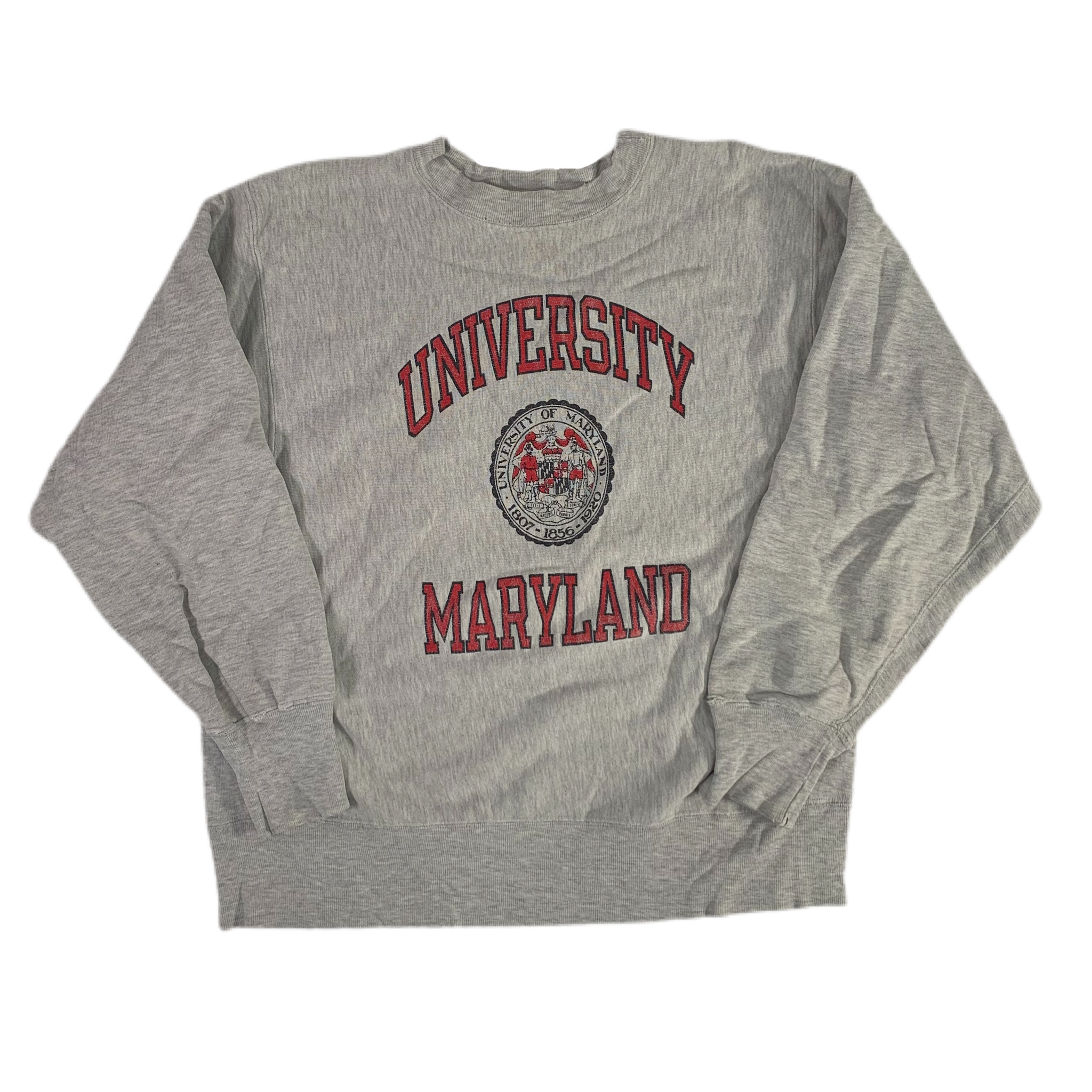Vintage University Of "Terps" Champion Reverse Weave Crewneck Sweatshirt |