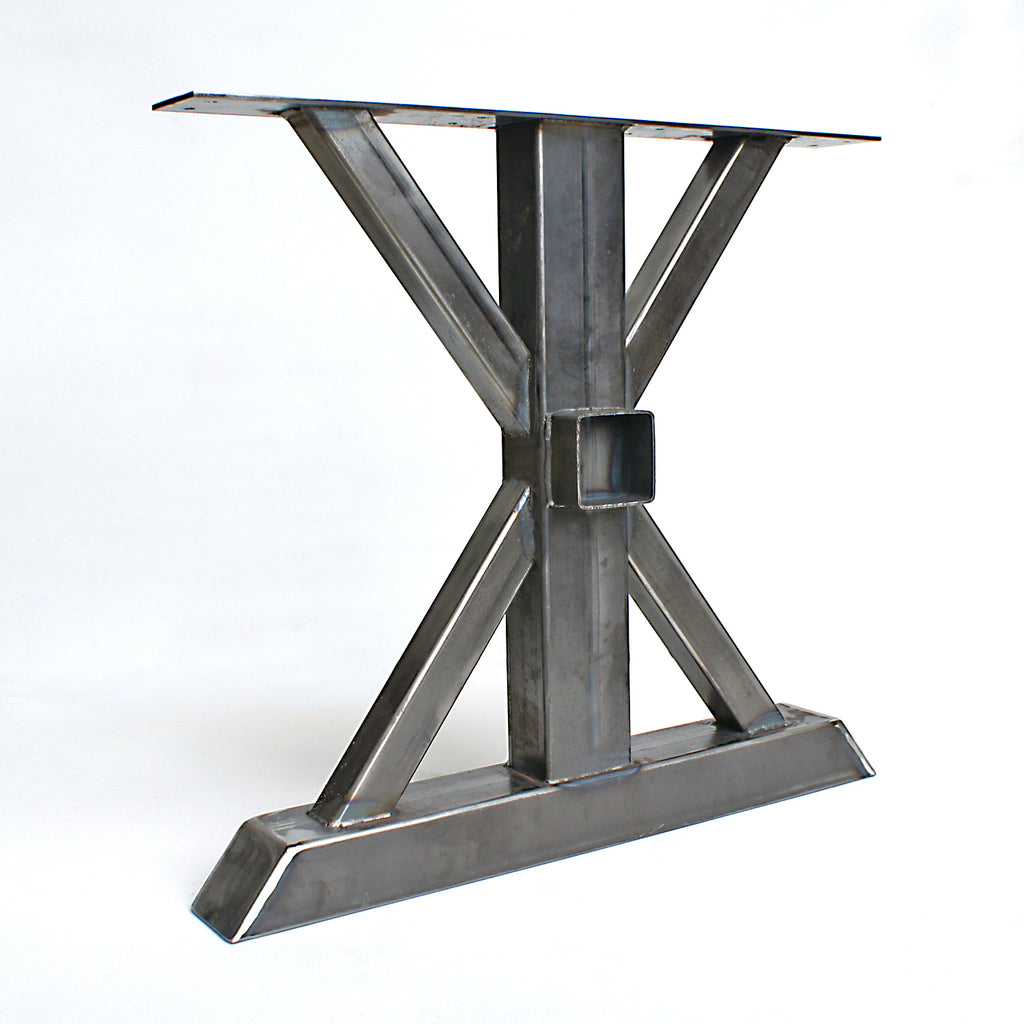 Steel Table Legs, Trestle, DIY Table legs, Wood beam receptacle