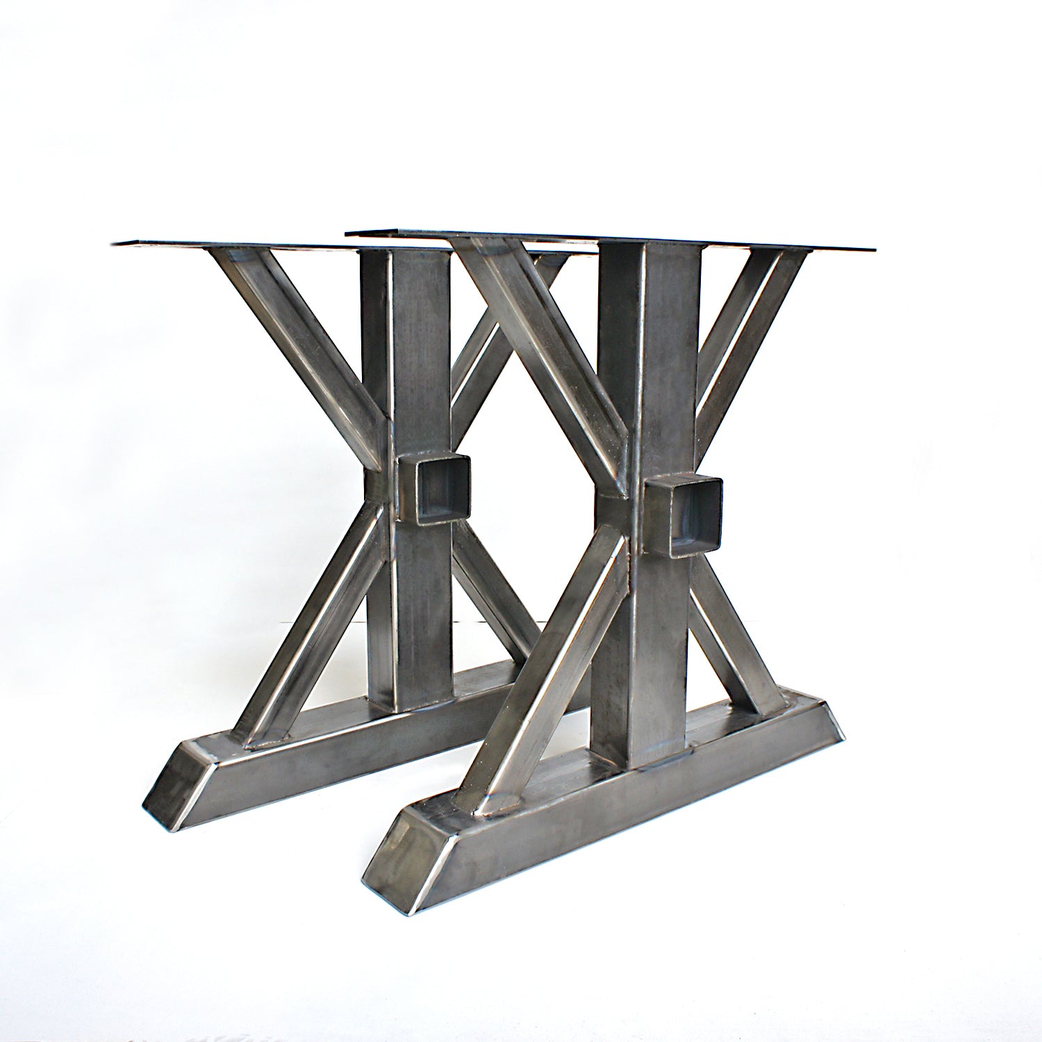 Steel Table Legs Trestle Diy Table Legs Wood Beam Receptacle