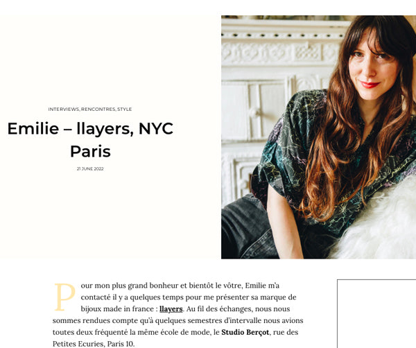 llayers lou lou love interview Emilie Poulin