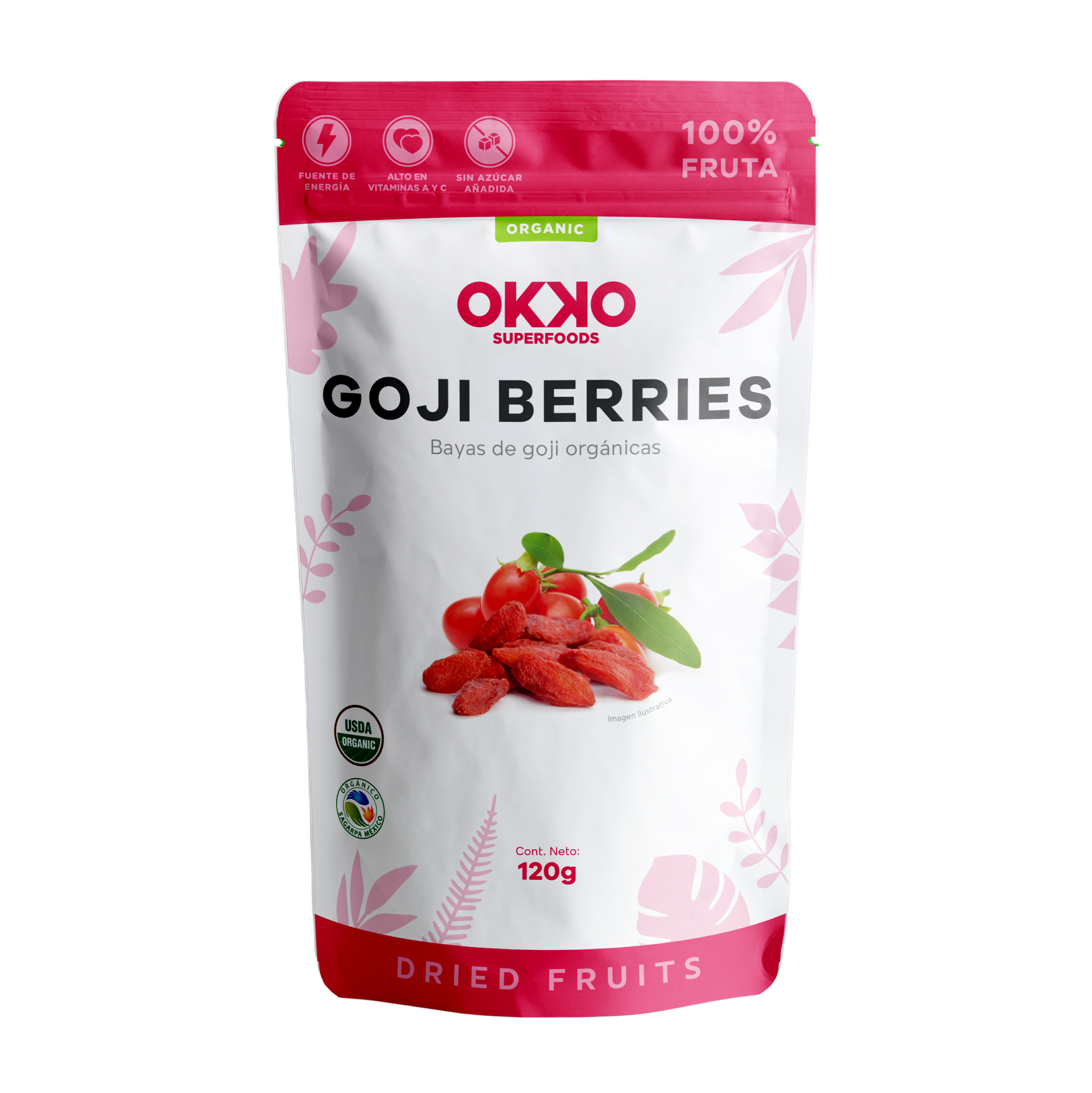 Goji Berries 120g | Okko Super Foods Tienda en Linea – OKKOSUPERFOODS